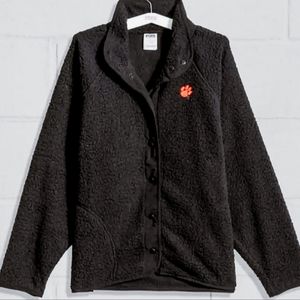 New Victoria's Secret PINK Clemson Sherpa Jacket Sz XS S